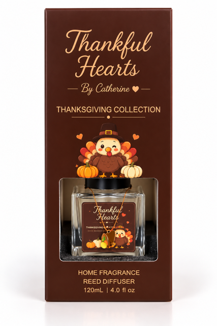 THANKFUL HEARTS Thanksgiving Reed Diffuser – 4 oz