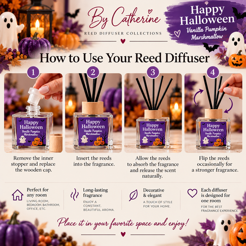 HAPPY HALLOWEEN Reed Diffuser – 4 oz